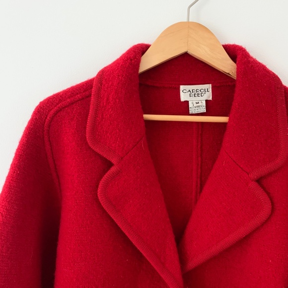 Vintage Wool Blazer in Red - super cozy! - Picture 3 of 4